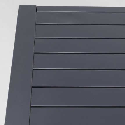 Tuinmeubilair Madagascar tafel en 4 stoelen zwart Kare Design