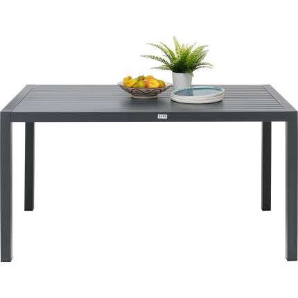 Tuinmeubilair Madagascar tafel en 4 stoelen zwart Kare Design
