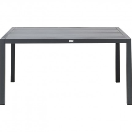 Tuinmeubilair Madagascar tafel en 4 stoelen zwart Kare Design
