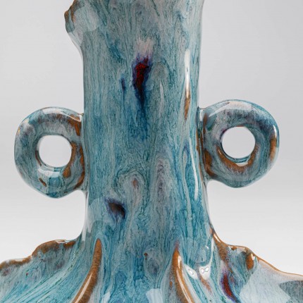 Vaas Mina blauw met handgrepen Kare Design