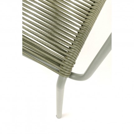Tuinmeubilair Madagascar tafel en 4 stoelen groen Kare Design