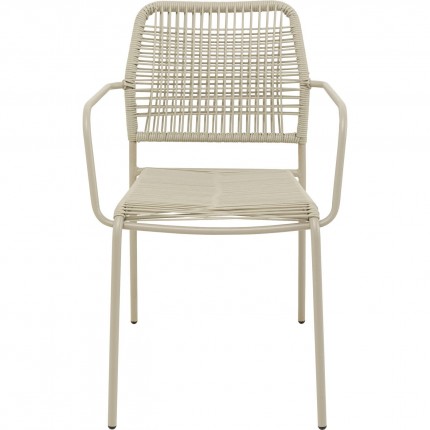 Tuinmeubilair Madagascar tafel en 4 stoelen grijs Kare Design