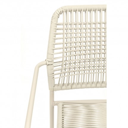 Tuinmeubilair Madagascar tafel en 4 stoelen grijs Kare Design