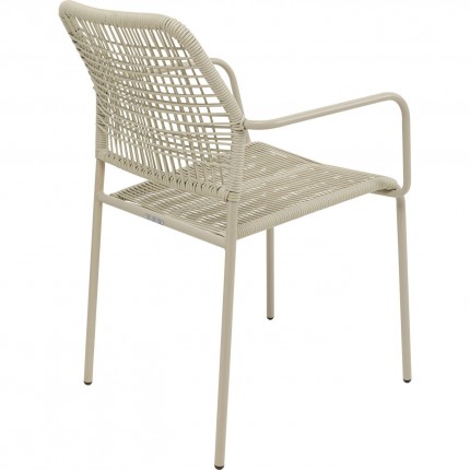 Tuinmeubilair Madagascar tafel en 4 stoelen grijs Kare Design