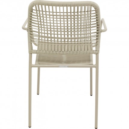 Tuinmeubilair Madagascar tafel en 4 stoelen grijs Kare Design
