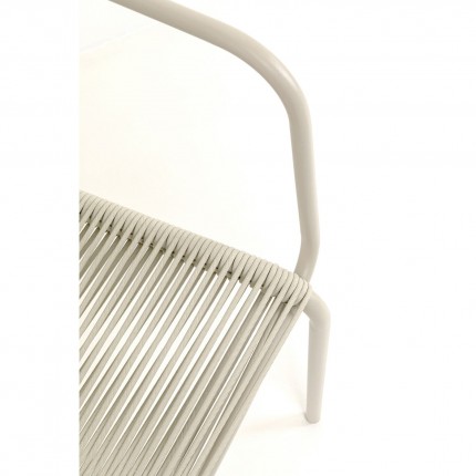 Tuinmeubilair Madagascar tafel en 4 stoelen grijs Kare Design