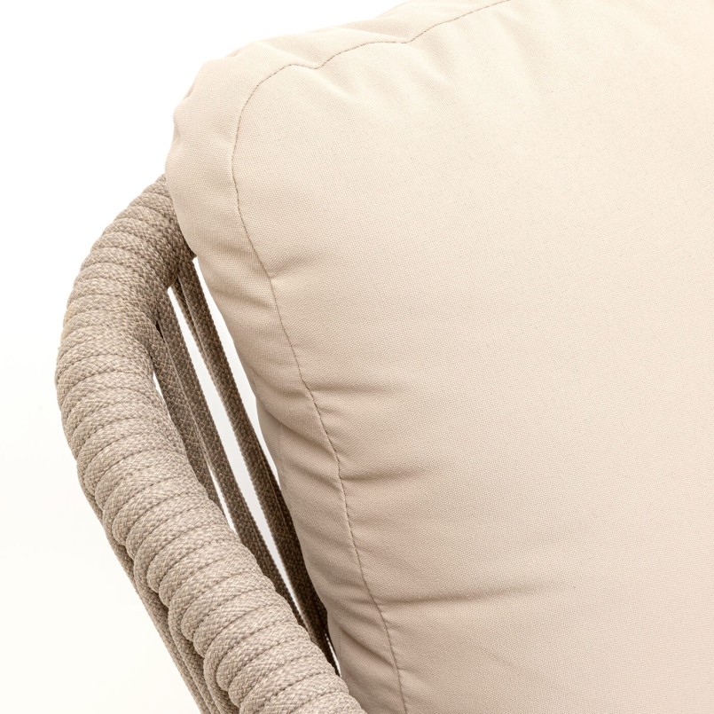 Tuinstoel met armleuningen Cyprus beige Kare Design