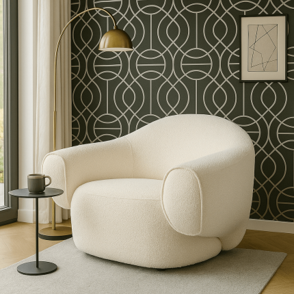 Fauteuil Dreamy creme Kare Design