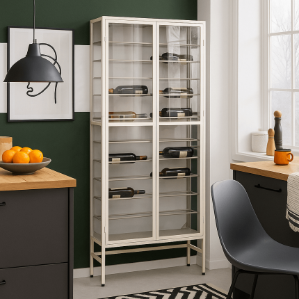 Bottle Rack Porto 180x75cm beige Kare Design Bottle Rack Porto 180x75cm beige Kare Design