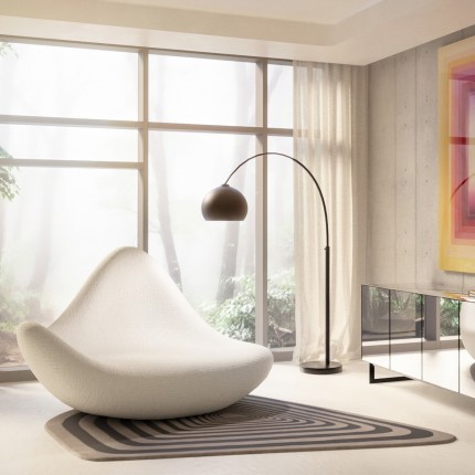 Vloerlamp Lounge 175cm zwart mat Kare Design