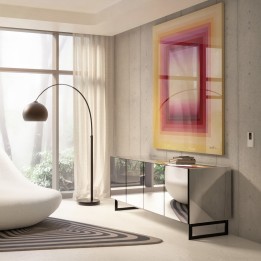 Zwart gespiegeld dressoir - Soran - Kare Design