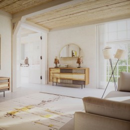 Floor lamp with three brown shades - Cannes Trio - Kare Design