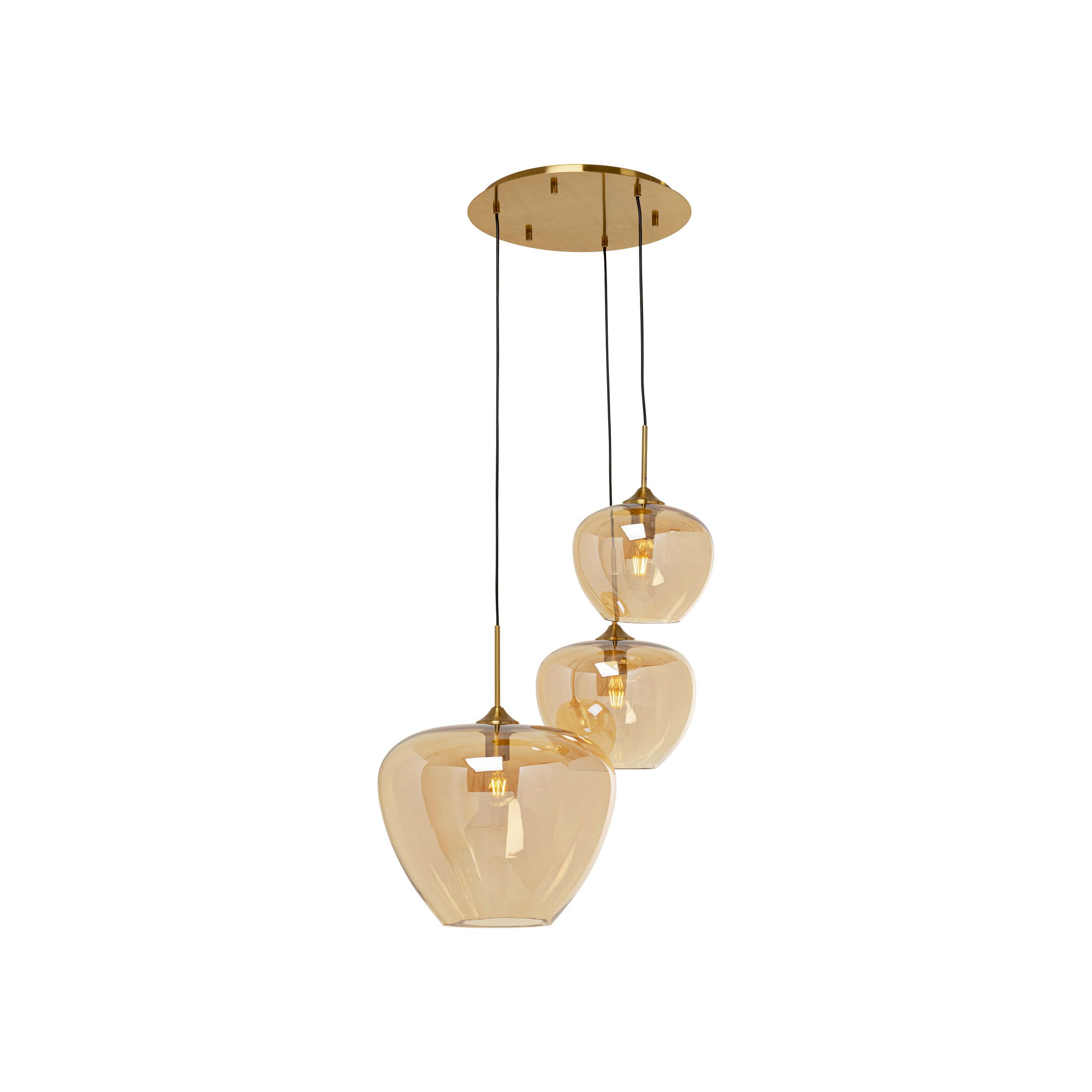 Suspension Sphere ambre Ø45cm