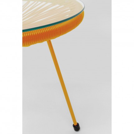 Tuin Bijzettafel Acapulco Mono oranje Kare Design