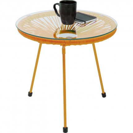 Tuin Bijzettafel Acapulco Mono oranje Kare Design