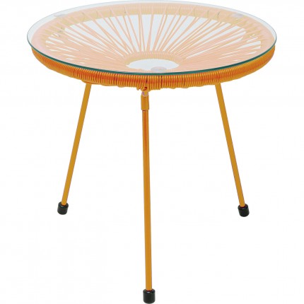 Tuin Bijzettafel Acapulco Mono oranje Kare Design