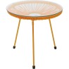 Tuin Bijzettafel Acapulco Mono oranje Kare Design