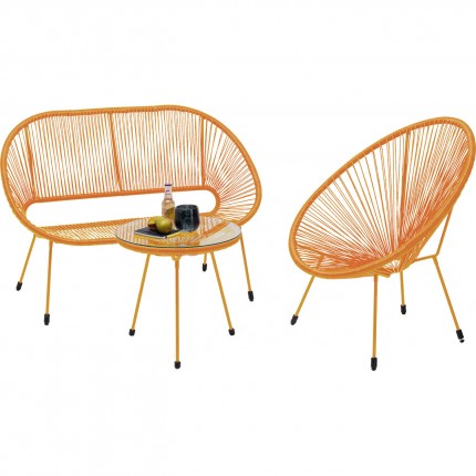 Tuinfauteuil Acapulco Mono oranje Kare Design