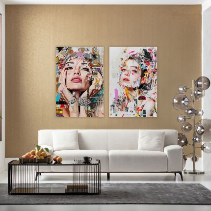 Wandfoto artistiek portret van voren 80x120cm Kare Design