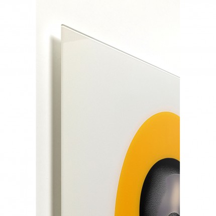Wandfoto retro vrouw geel 80x120cm Kare Design