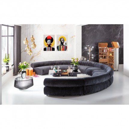 Wandfoto retro vrouw geel 80x120cm Kare Design