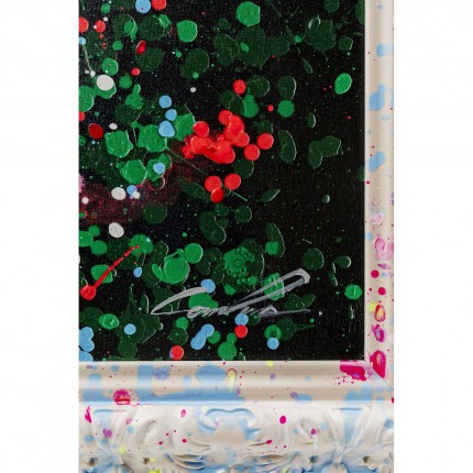 Schilderij drijvende bloemenmarkt 150x100cm Kare Design
