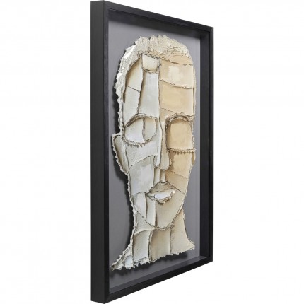 Framed Picture art visage 70x100cm Kare Design