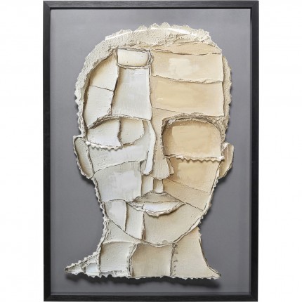Framed Picture art visage 70x100cm Kare Design