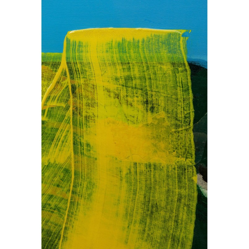 Tableau encadré Abstract High Gloss bleu 120x160cm