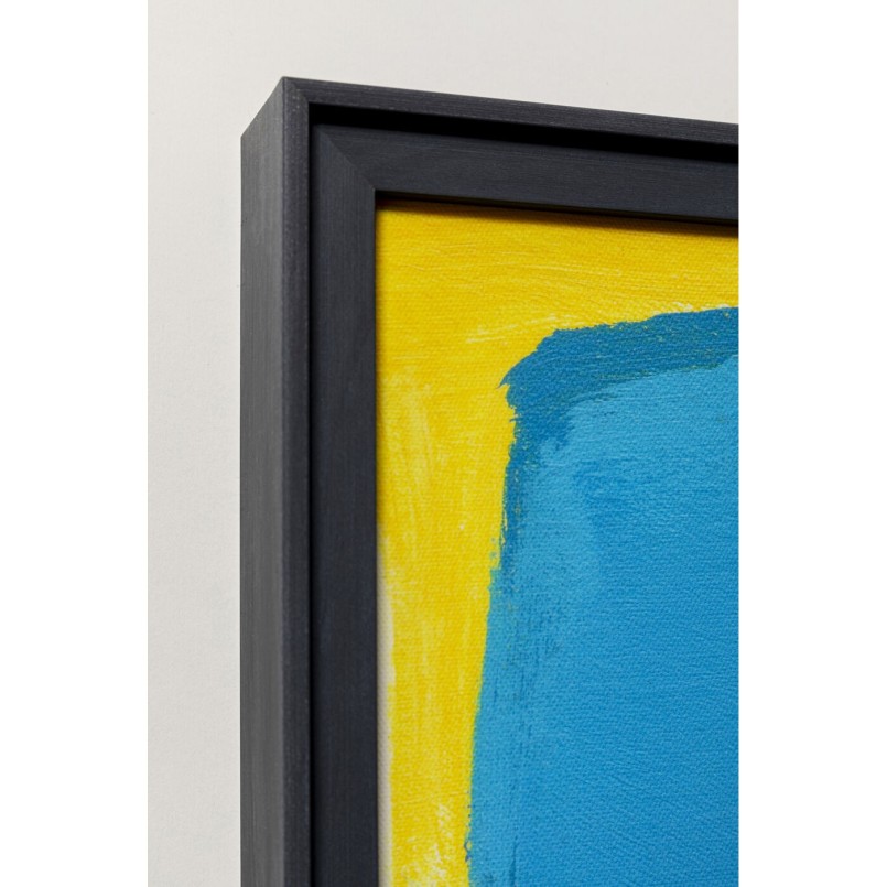 Tableau encadré Abstract High Gloss bleu 120x160cm