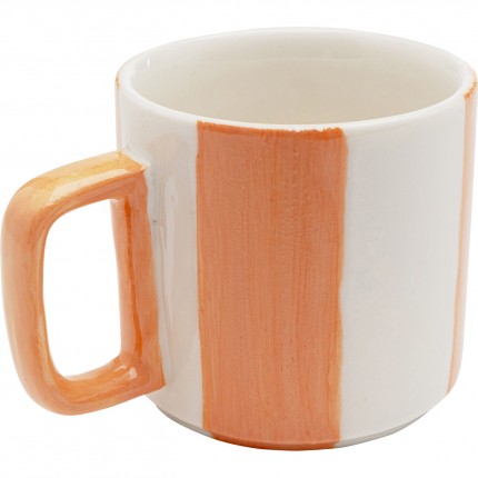 Kopjes Cocina oranje en wit (6/set) Kare Design