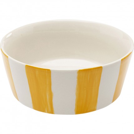 Kommen Cocina geel en wit Ø14cm (4/set) Kare Design