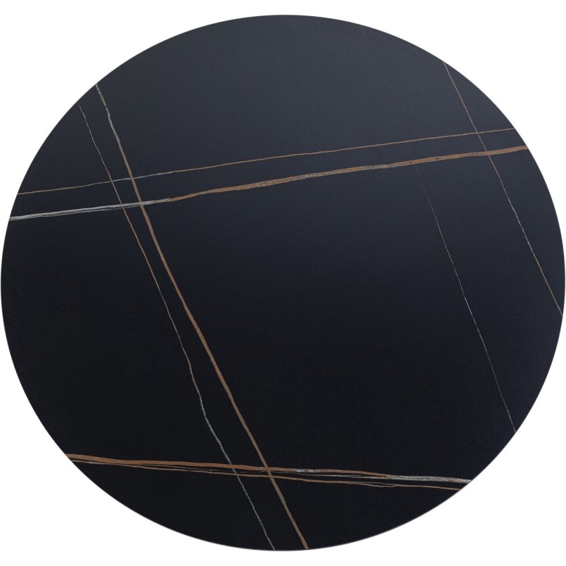 Table Invitation Ø120cm ceramic black Kare Design
