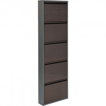 Schoenenkast Caruso Alu 5 laden Kare Design