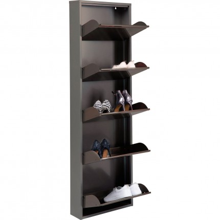 Schoenenkast Caruso Alu 5 laden Kare Design
