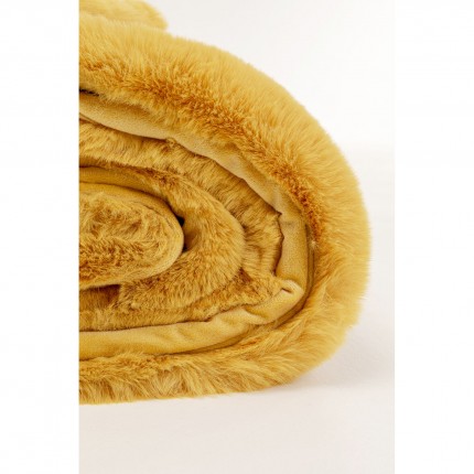 Blanket Mika 200x150cm yellow Kare Design