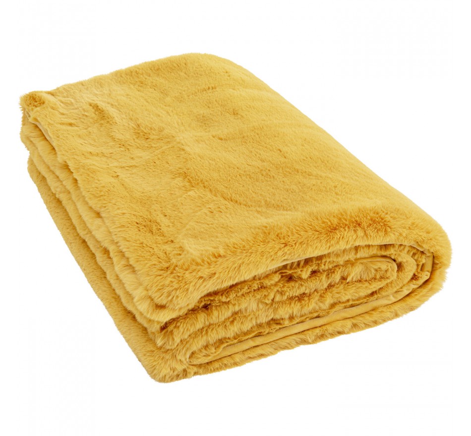 Blanket Mika 200x150cm yellow Kare Design Blanket Mika 200x150cm yellow Kare Design