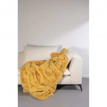 Blanket Mika 200x150cm yellow Kare Design
