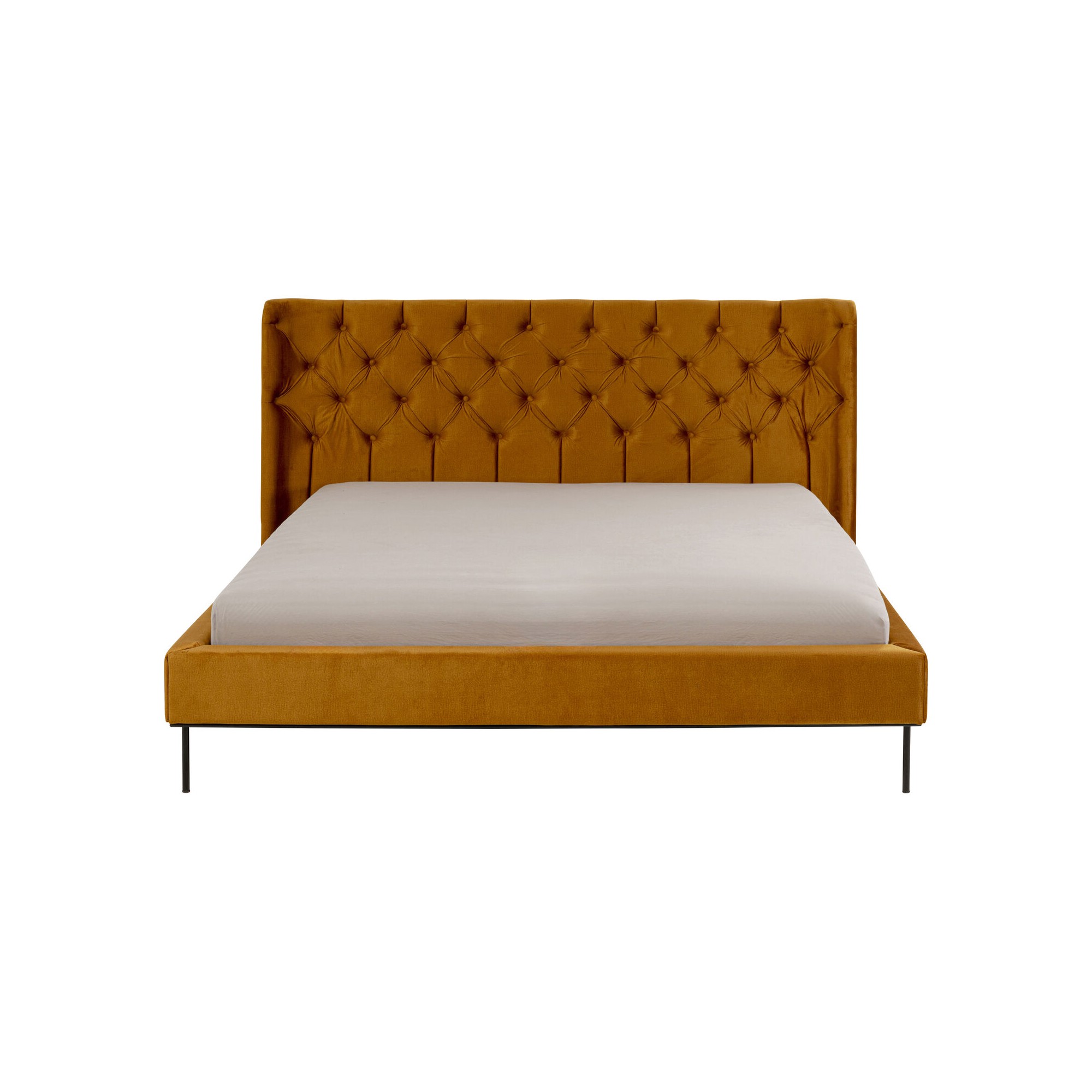 Bed Audrey fluweel oker Kare Design