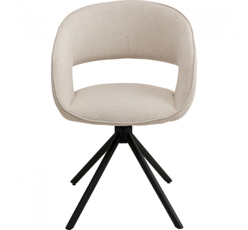 Swivel chair with armrests Gina black Kare Design Swivel chair with armrests Gina black Kare Design