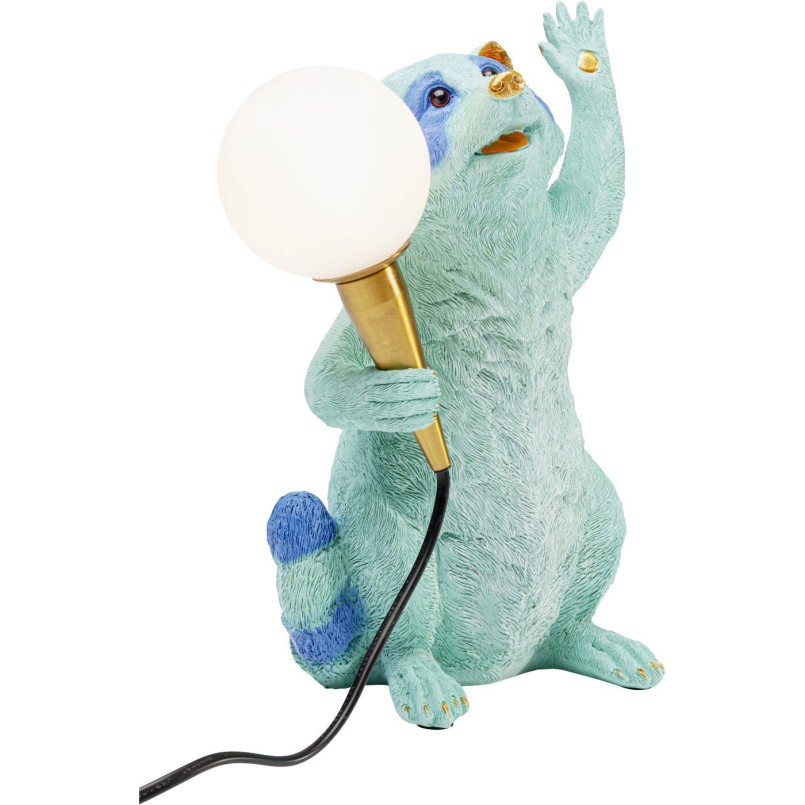 Lamp met blauwe wasbeer - Kare Design