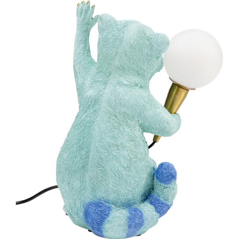Lamp met blauwe wasbeer - Kare Design