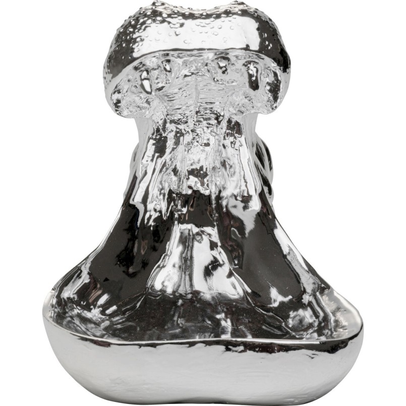 Serveerschaal nijlpaard zilver Kare Design