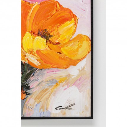 Schilderij  bloemenweide 80x80cm Kare Design