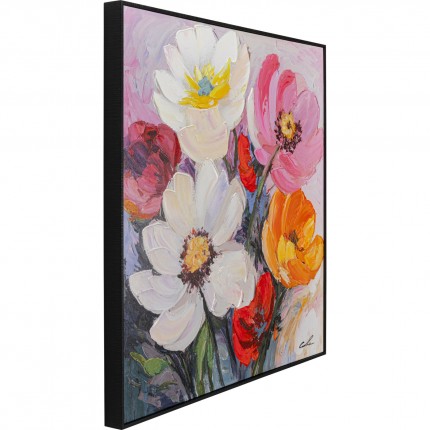 Schilderij  bloemenweide 80x80cm Kare Design