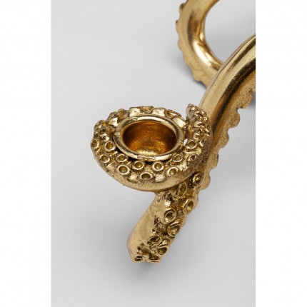 Kandelaar octopus 49cm goud Kare Design