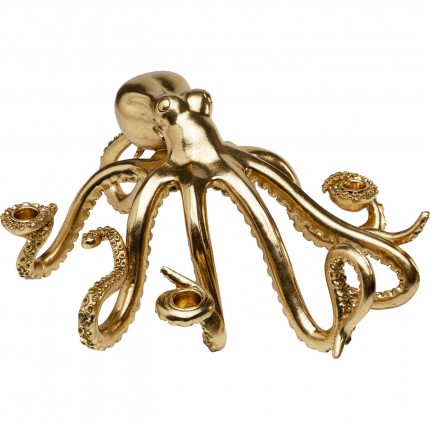 Kandelaar octopus 49cm goud Kare Design