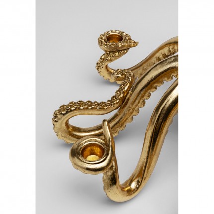 Kandelaar octopus 49cm goud Kare Design