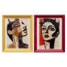 Tableau encadré Portrait Modernise 22x27cm (2/Set)