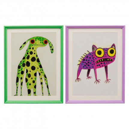 Schilderij fantasie huisdier (2/Set) Kare Design